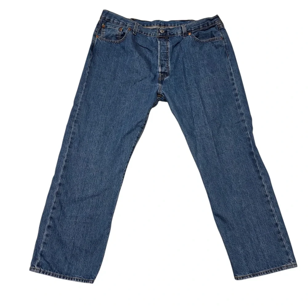 Levi's‎ 501 Original Fit Jeans Men 42x30 Blue Button Fly Straight Leg Denim